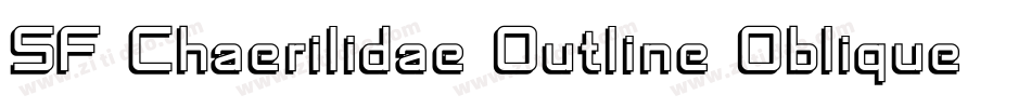 SF Chaerilidae Outline Oblique字体转换